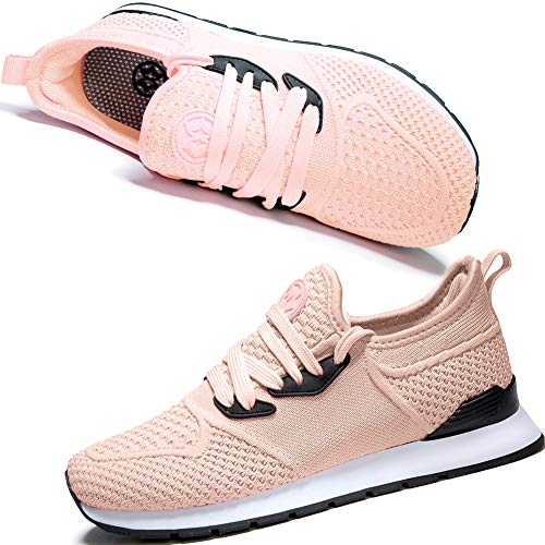 Gaatpot Mujeres Zapatillas para Correr Deportivo Fitness Sneakers Ligero Outdoor Calzado Transpirables Casual Zapatos Running Shoes Naranja 37EU=38CN