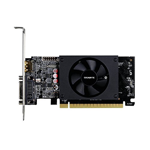 Gigabyte GV-N710D5-2GL GeForce GT 710 2GB GDDR5 - Tarjeta gráfica (GeForce GT 710, 2 GB, GDDR5, 64 bit, 4096 x 2160 Pixeles, PCI Express x8 2.0)