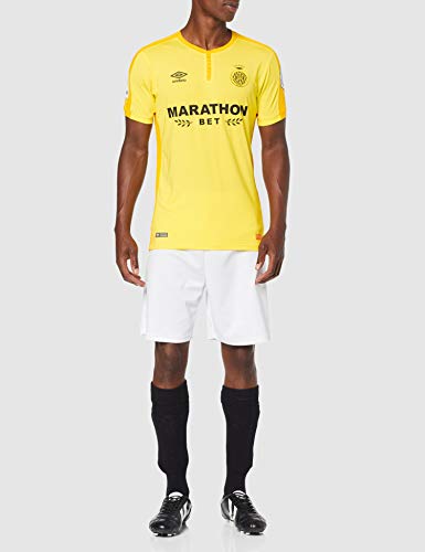 Girona F.C. 90088 Camiseta 2ª Equipación, Unisex adulto, Amarillo, S