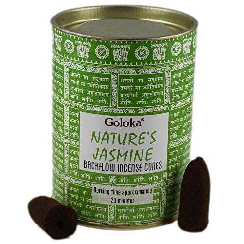 Goloka Incienso Nature´s Jasmine en conos - Jazmín