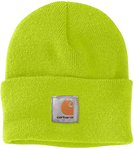 Gorro de invierno Carhartt para él y para ella, OFA, 100% acrílico, elástico (Advertencia de color amarillo)