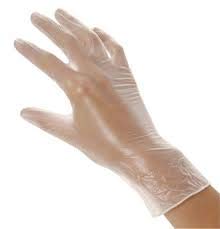 Guantes de Vinilo transparente Guantes libres de látex sin polvo Limpieza Guantes sanitarios para la cocina, Limpieza, Seguridad, Manejo de alimentos, 100 pcs caja (TALLA L)