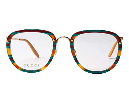 Gucci Gafas de Vista GG0675O BLUE AMBER HAVANA 52/22/145 hombre