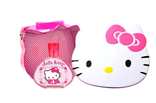 Hello Kitty Eau de Toilette vaporizador y fiambrera de metal, 100 ml