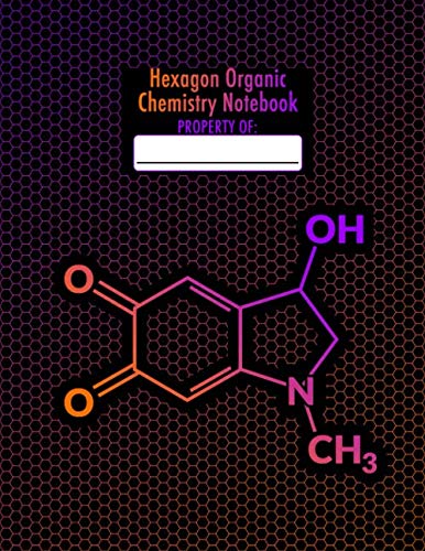 Hexagon Organic Chemistry Notebook: 1/4 Inch Hexagons - 8.5" x 11" Inches - Organic Chemistry Hexagonal Graph Paper Notebook - 100 pages