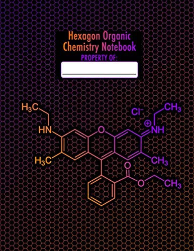 Hexagon Organic Chemistry Notebook: 1/4 Inch Hexagons - 8.5" x 11" Inches - Organic Chemistry Hexagonal Graph Paper Notebook - 100 pages