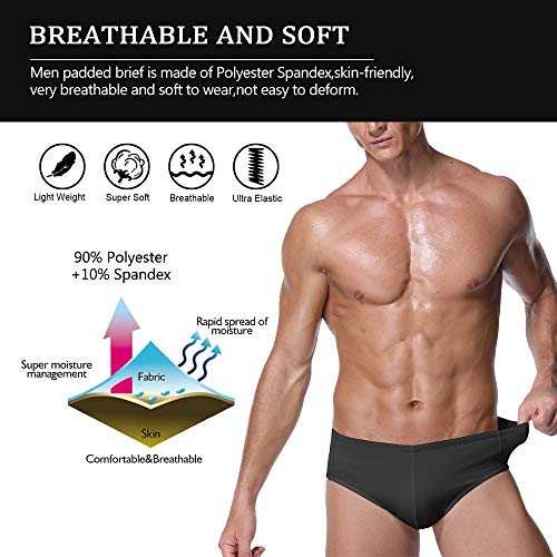 Hombre Fajas Butt Lifter Briefs para Shapewear Body Shaper Ropa Interior Botín de Encaje Shorts sin Costuras Moldeadora Lencería