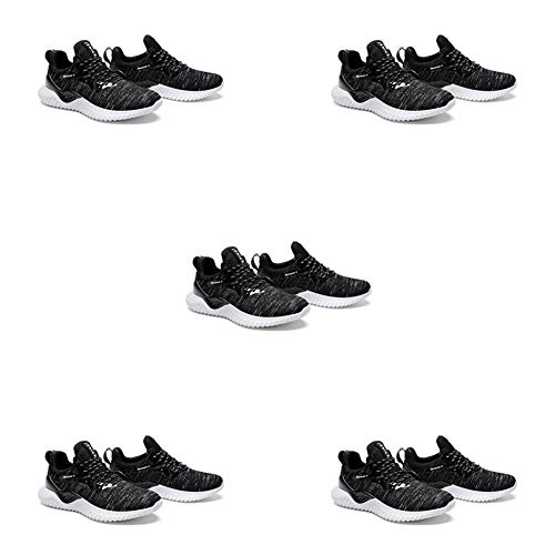 Hombres Zapatillas de Moda Ligero Transpirable Gimnasia Sneakers Casual Cojín de Aire Deportes de Exterior Zapatos (46 EU, Gris)