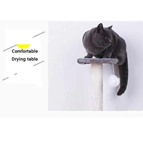 HOMED Gato Torre del árbol del Gato, Gato del árbol de condominio con sisal arañar Puestos, Gato del Gatito Torre Muebles Centro de Actividades de Juego del Gatito Casa