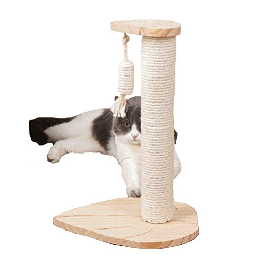 HOMED Rascador de Actividad, con Naturales de sisal arañar Puestos, con rascadores para Gatitos Muebles de la casa árboles, Escalada Gato Juguetes Torre