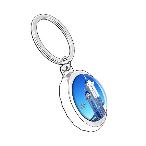 Hqiyaols Keychain España Casco Antiguo Benidorm Gorra Abrebotellas Llavero Creativo Cristal Acero Inoxidable Llaveros Viajes Recuerdo