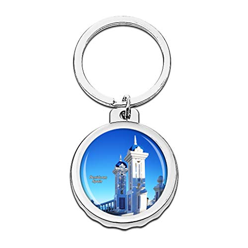 Hqiyaols Keychain España Casco Antiguo Benidorm Gorra Abrebotellas Llavero Creativo Cristal Acero Inoxidable Llaveros Viajes Recuerdo