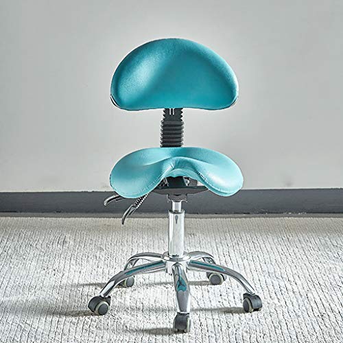 HSRG Taburete ergonómico con Ruedas, Silla de Taburete Dental giratoria Ajustable hidráulica para salón de Belleza, Masaje, SPA, clínica Dental, Oficina