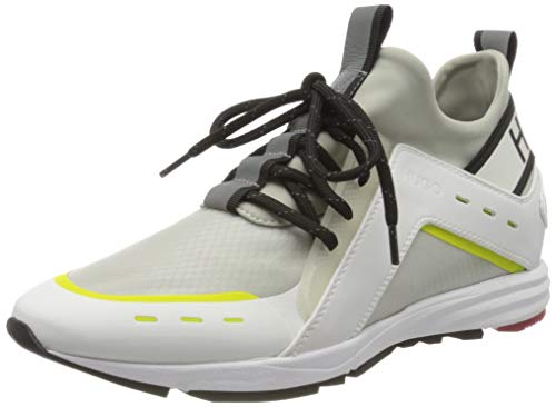 HUGO Hybrid_Runn_mxrf 10224049 01, Zapatillas para Mujer, Blanco (White 100), 39 EU