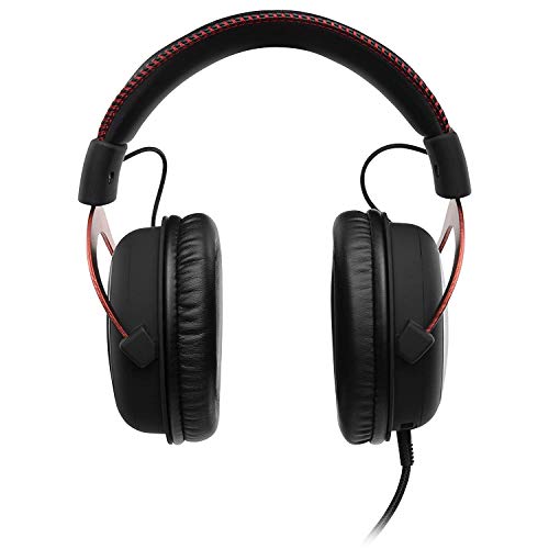 HyperX KHX-HSCP-RD Cloud II - Cascos de Gaming para PC/PS4/Mac, Negro/Rojo