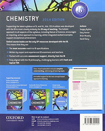 Ib course book: chemistry. Per le Scuole superiori. Con espansione online (IB Science 2014)