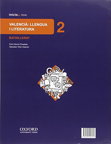 Inicia Dual Lengua Valenciana Y Literatura. 2º Bachillerato. Libro Del Alumno - 9780190503079