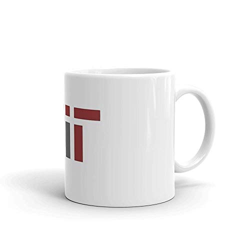 Instituto de Tecnología de Massachusetts Lsjuee (MIT). Tazas de café clásicas de 11 oz, mango en C y construcción de cerámica. Cera fina de 11 oz