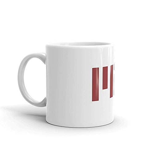 Instituto de Tecnología de Massachusetts Lsjuee (MIT). Tazas de café clásicas de 11 oz, mango en C y construcción de cerámica. Cera fina de 11 oz