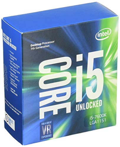 Intel Core i5-7600K - Procesador con tecnología Kaby Lake (Socket LGA1151, Frecuencia 3.8 GHz, Turbo 4.2 GHz, 4 Núcleos, 4 Subprocesos, Intel HD Graphics 630)