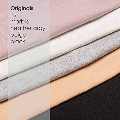 Intimate Portal Algodón Braguitas Ropa Interior Embarazo Premamá de Bajo el Vientre Negro Blanco Gris Beige Morado (PK de 5) L