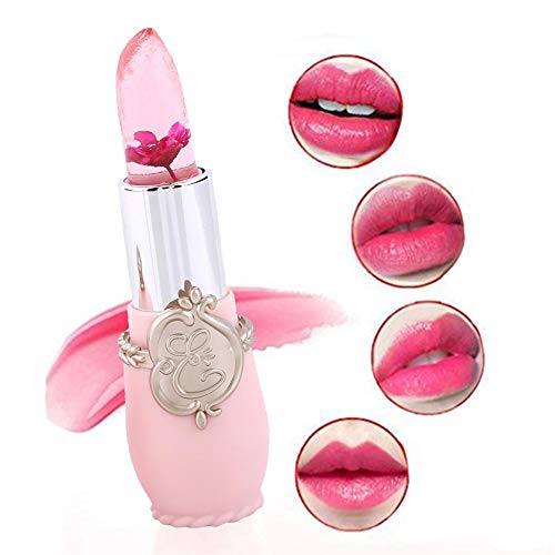 Jelly Flower Lipstick, Lip Care Cambio de temperatura Moisturizer Lip Balm Lip gloss Por filfeel