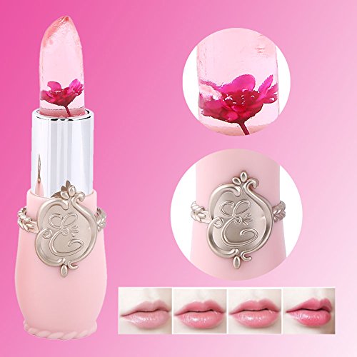 Jelly Flower Lipstick, Lip Care Cambio de temperatura Moisturizer Lip Balm Lip gloss Por filfeel