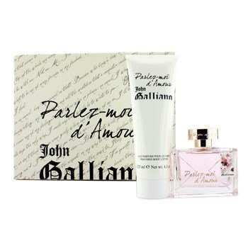 John Galliano – Parlez-Moi d 'Amour estuche: Eau de Toilette Spray 50 ml/1.7oz + Perfumed Body Lotion 125 ml/4.2oz 2pcs – Mujer Perfume