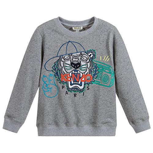 Kenzo Kids Tiger Sudadera 8 Years Grey