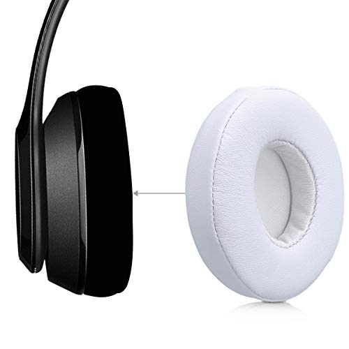 kwmobile 2X Almohadillas para Auriculares Compatible con Beats Solo 2 Wireless / 3 - Almohadilla de Cuero sintético para Cascos