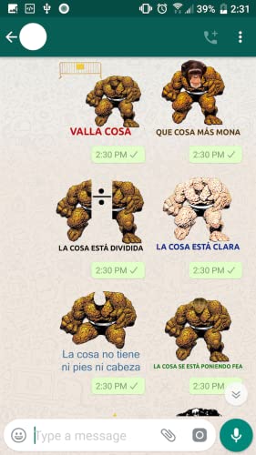 La Cosa Stickers for WhatsApp