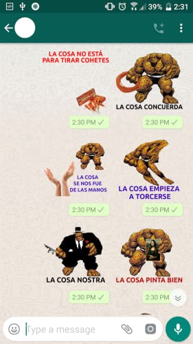 La Cosa Stickers for WhatsApp