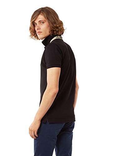 La Martina Man Polo S/S Piquet Str, Negro (Black 09999), Small para Hombre