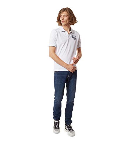 La Martina Miguel Polo, Blanco (Optic White 00001), Medium para Hombre