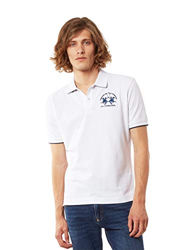 La Martina Miguel Polo, Blanco (Optic White 00001), Medium para Hombre