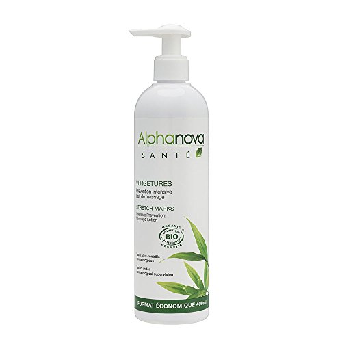 Leche de masaje Anti estrias Alphanova 400 ml.