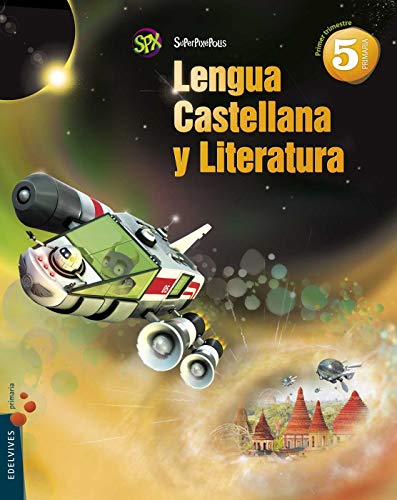 Lengua 5º Primaria Tres trimestres + (La máquina del tiempo) (Superpixépolis) - 9788426393531