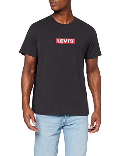 Levi's Graphic tee Camiseta, Negro (Boxtab SS T2 Mineral Black 0002), Small para Hombre