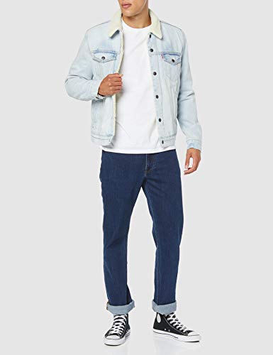 Levi's Type 3 Chaqueta Vaquera, Azul (Miracle Sauce Sherpa Trucker 0103), Medium para Hombre