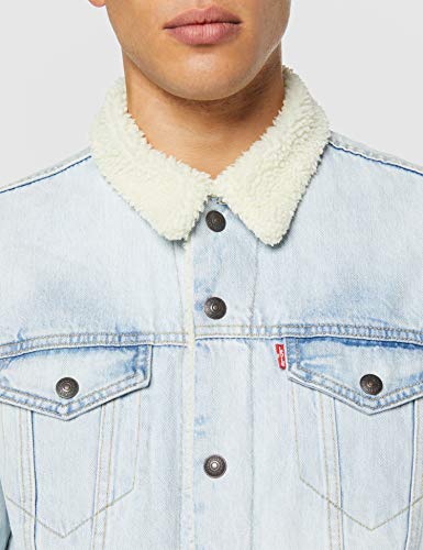 Levi's Type 3 Chaqueta Vaquera, Azul (Miracle Sauce Sherpa Trucker 0103), Medium para Hombre