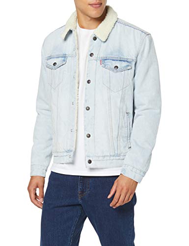 Levi's Type 3 Chaqueta Vaquera, Azul (Miracle Sauce Sherpa Trucker 0103), Medium para Hombre