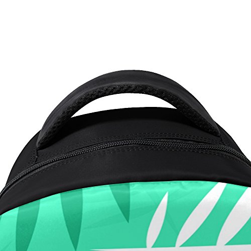 LIANCHENYI - Mochila de viaje, diseño de árbol Plam, color verde y blanco