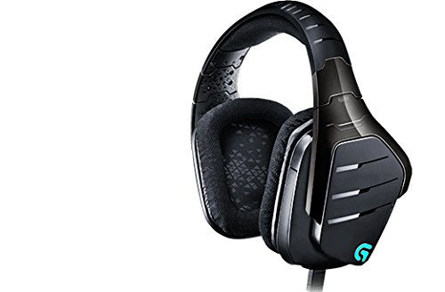 Logitech G633 Artemis Spectrum - Auriculares para gaming de diademas cerrados (20 Hz-20 kHz, 39 Ω, USB, 3.5 mm, micrófono, para PC, Xbox One y PS4), negro y azul