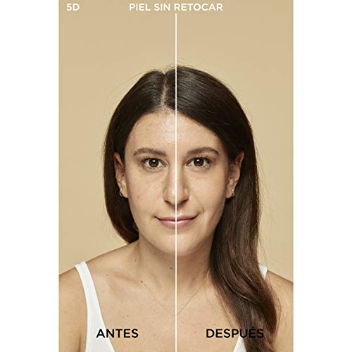 L'Oréal Paris Accord Parfait, Base de maquillaje acabado natural con ácido hialurónico, tono piel medio 5D, 30 ml