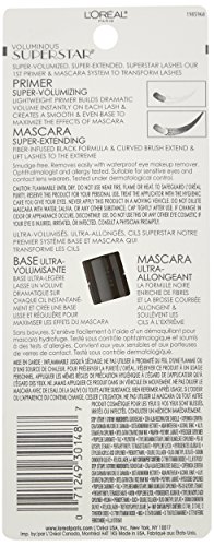 L'Oreal Paris Cosmetics Voluminous Superstar Waterproof Mascara, Black, 0.4 Fluid Ounce by L'Oreal Paris