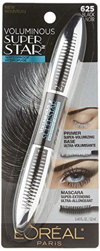 L'Oreal Paris Cosmetics Voluminous Superstar Waterproof Mascara, Black, 0.4 Fluid Ounce by L'Oreal Paris