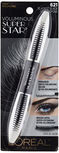 L'OREAL - Voluminous Superstar Mascara Blackest Black - 0.41 fl. oz. (12.7 ml)