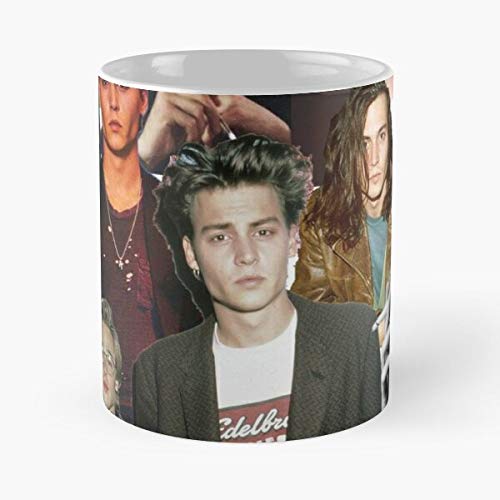 Mad Tim Jack Depp Captain Scissorhands Burton Edward Sparrow Johnny Hatter La Mejor Taza de café de cerámica Blanca de 11 oz