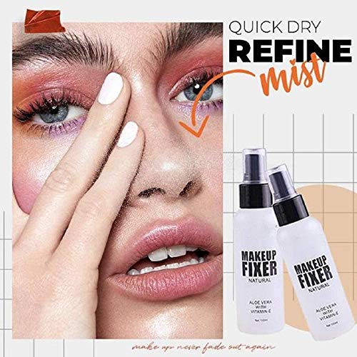 Makeup Fixer Spray, Makeup Spray Finish Long Lasting, Facial Setting Spray Mist, fijador de base de base de imprimación facial, fijador hidratante para el cuidado de la cara y la piel (100ML)