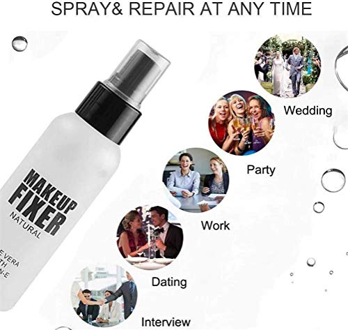 Makeup Fixer Spray, Makeup Spray Finish Long Lasting, Facial Setting Spray Mist, fijador de base de base de imprimación facial, fijador hidratante para el cuidado de la cara y la piel (100ML)